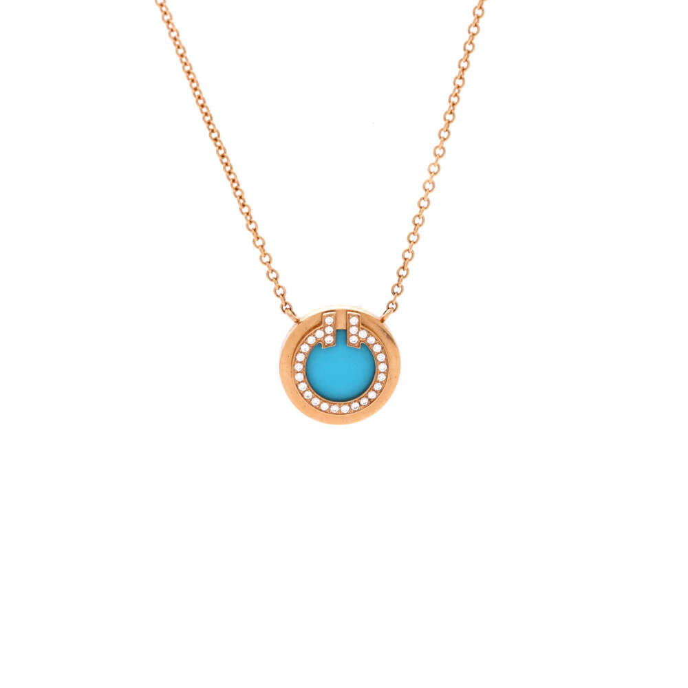 Tiffany & Co. Small T Circle Pendant Necklace